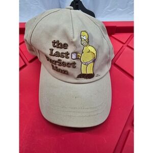 Homer Simpson The Last Perfect Man Khaki Baseball Cap Universal Studios